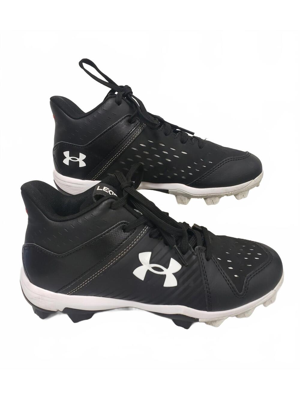 Under Armour Leadoff Jr Mid Rubber Molded Baseball Cleats  Shoes Sz 5Y